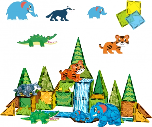45 pieces for building a jungle