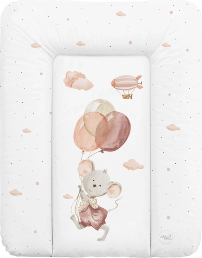 Ceba Baby mehka previjalna podloga Basic Mouse 50 × 70 cm