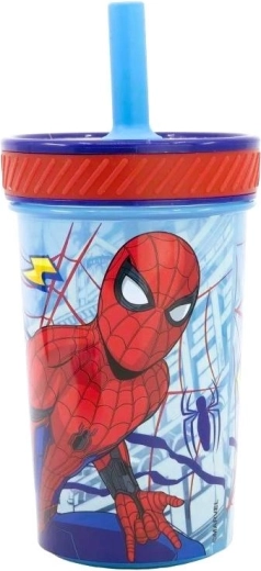 Varen otroški lonček s slamico Spider-Man – 1 kos