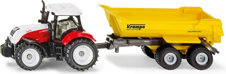 Siku traktor Steyr s prekucnim priklopnikom Krampe