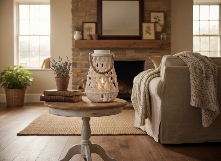 Stilska dekoracija za dnevno sobo in teraso