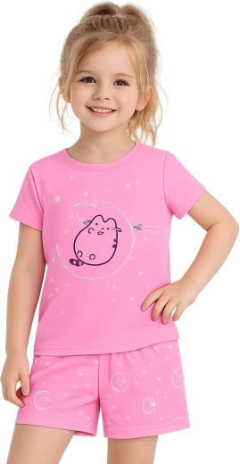 Ženska rožnata bombažna pižama Pusheen