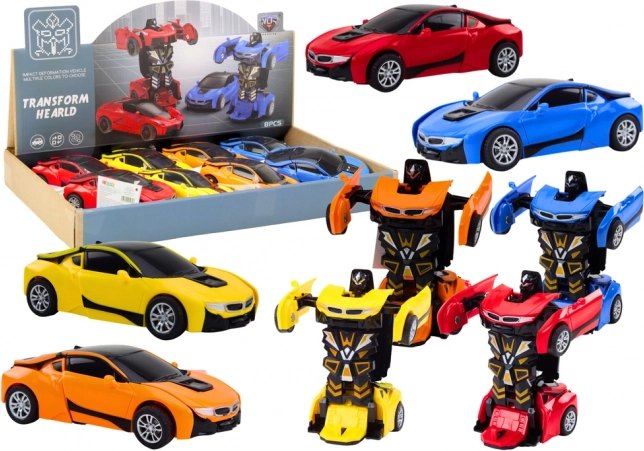 avto-robot 2v1 spremenljiv robot v 4 barvah