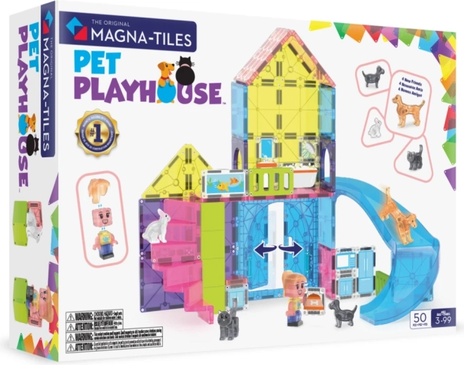Magna-Tiles hišica za živali, 50 delov
