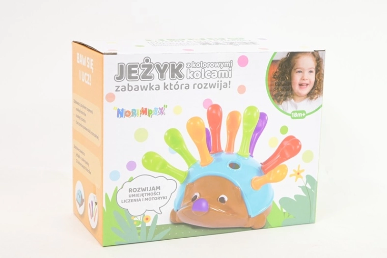 Educational Hedgehog with Blue Spikes
