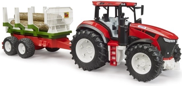 traktor s prikolico za les in hlodi ROADMAX