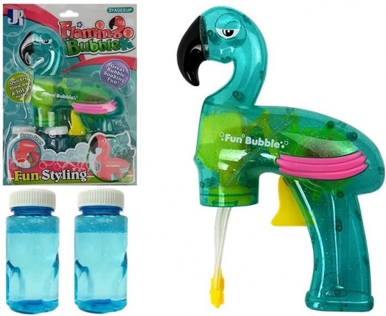 Pištola za mehurčke moder flamingo