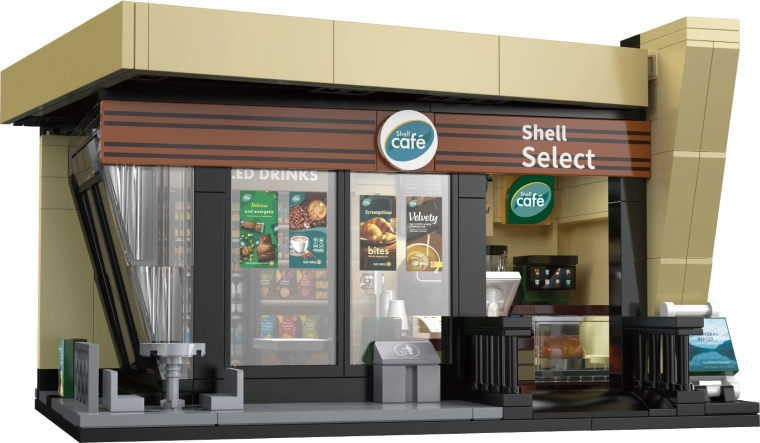 Avtentičen videz Shell Café