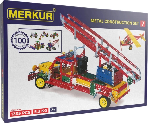 Merkur M7 velika kovinska konstrukcijska igrača, 1335 delov