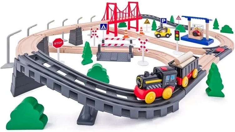 Electric locomotive in motion