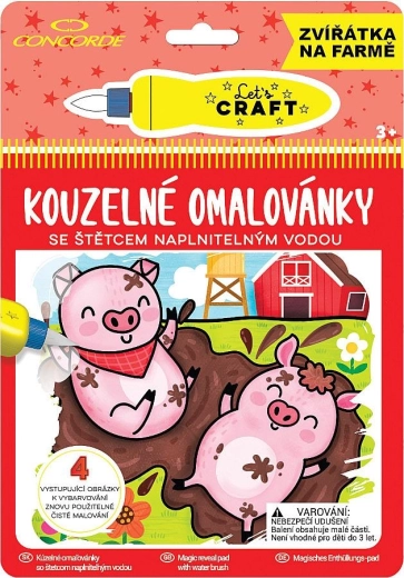 Čarobne pobarvanke CONCORDE – živalice na kmetiji