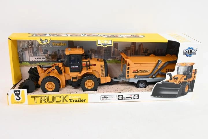 Wheel Loader with Trailer, Light & Sound, Boxed