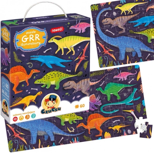 Sestavljanka CzuCzu Grr Dinozavri 60 kosov