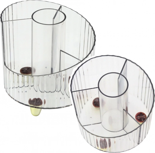 Prozoren bel organizator za pisarniške potrebščine