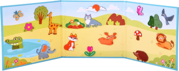 Fold-out nature board as a universal background