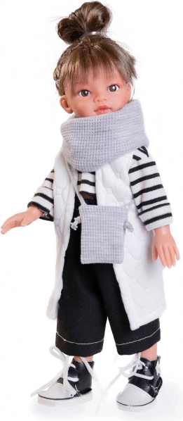 Realistična punčka Emily s celovinilnim telesom 33 cm