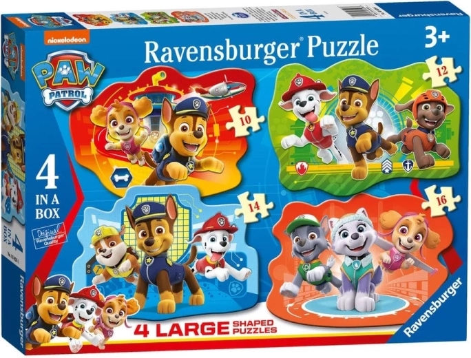 Ravensburger sestavljanka Tačke na patrulji 4 v 1 (10–16 kosov)