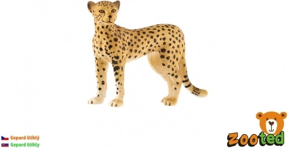Figurica vitkega geparda 8 cm – realističen plastičen model