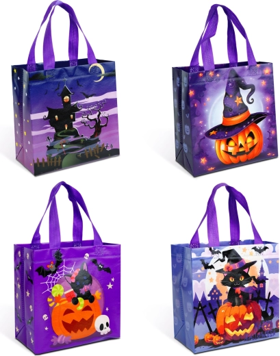 Halloweenska vrečka s 4 motivi – 1 kos