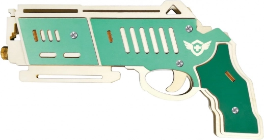 Lesena 3D sestavljanka orožje na elastike Falcon