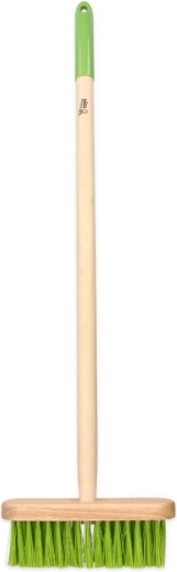 Rakes and a broom for cleaning and raking