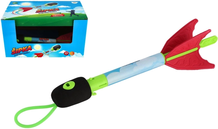 Battery-powered light-up launcher dart 27 cm - 1 piece