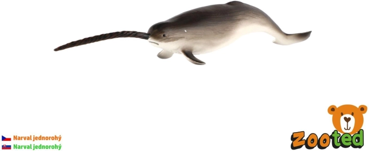 Figurica samorogega narvala, 20 cm