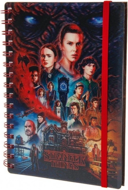Spiralni blok Stranger Things 4 3D učinek