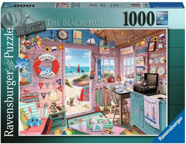 Sestavljanka Ravensburger Moja plažna koča My Haven No7 1000 koščkov