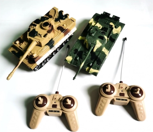 RC tanki – komplet dveh daljinsko vodenih tankov