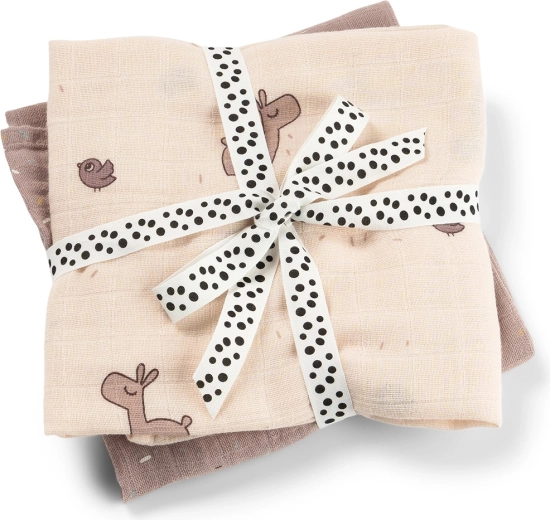 Done by Deer muslinaste plenice Lalee – 2 kosa – Rožnata