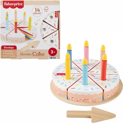Lesena rojstnodnevna torta Fisher-Price