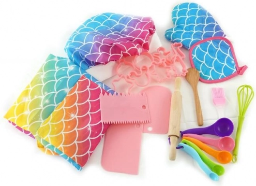 Plejo otroški komplet za peko z mavričnim motivom