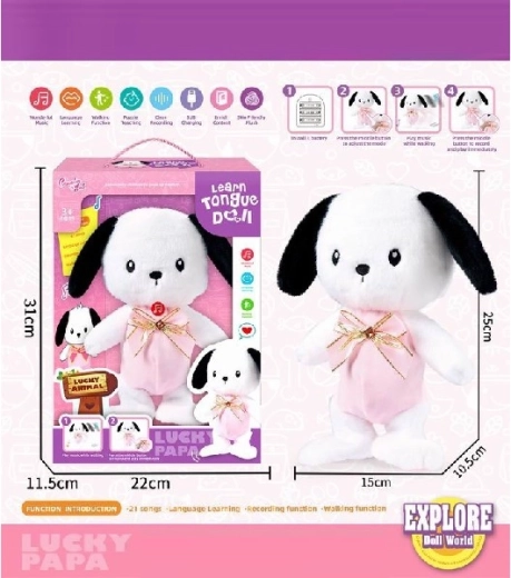 Prisrčen kužek – učenje besed s snemanjem in hojo