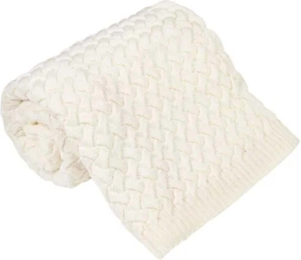 NANNA merino odeja Fluffy ecru