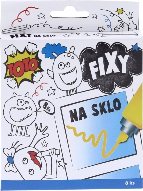 Flomastri za steklo – set 8 barv