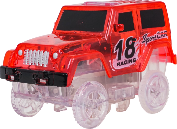 LED avtomobilček sveti v temi