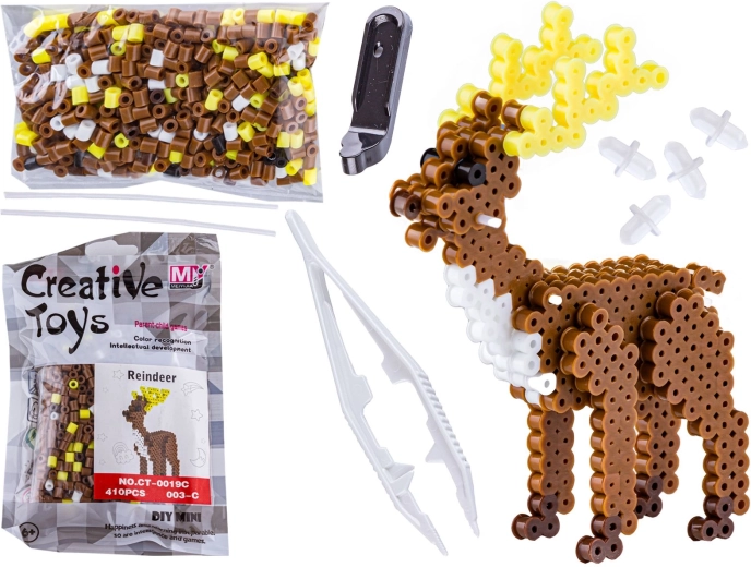 3D iron-on beads – little deer in a bag