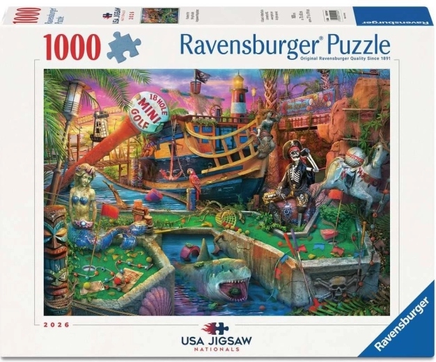Ravensburger sestavljanka USA Jigsaw Nationals: Piratski minigolf 1000 koščkov