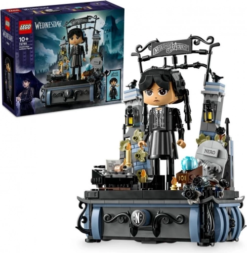 LEGO Wednesday Addams – zbirateljska figurica z vrati Akademije Nevermore