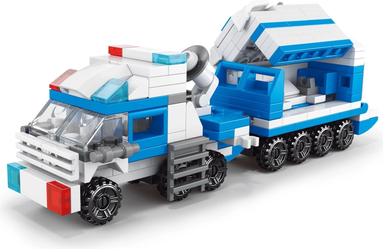 Policijska sestavljanka – 12 vozil za otroke