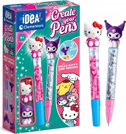 Clementoni Idea Mini tovarna kemičnih svinčnikov Hello Kitty in prijatelji