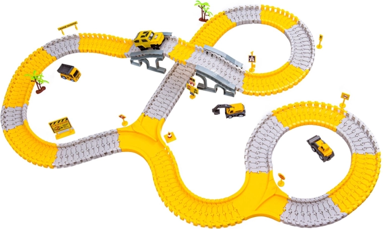 Flexible track with many assembly options