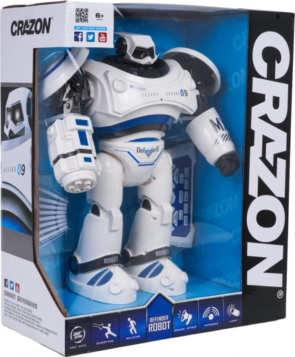 Interaktivni robot MX09 z daljinskim upravljalnikom – moder