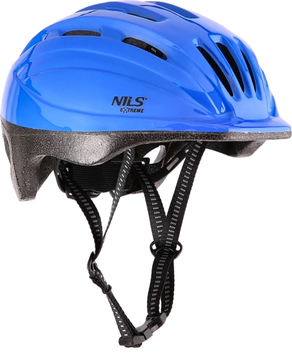 Kolesarska čelada NILS Extreme modra – S (48–52 cm)