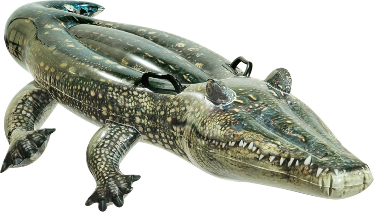 Intex napihljiv krokodil za vodo 170 × 86 cm
