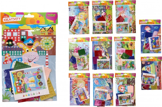 Kreativni lepilni set 18 × 25 cm – mešanica motivov