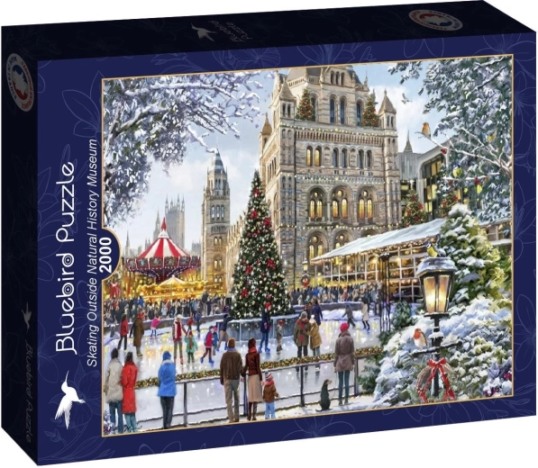 Puzzle Bluebird Drsanje pred prirodoslovnim muzejem 2000 koščkov