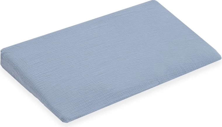 Musalinov prevlek za otroški vzglavnik – klin NEW BABY Standard 59×37 cm, moder
