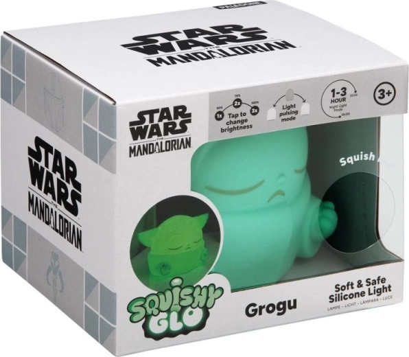 Nočna lučka Star Wars: The Mandalorian Grogu Squish & Glow - 1 kos